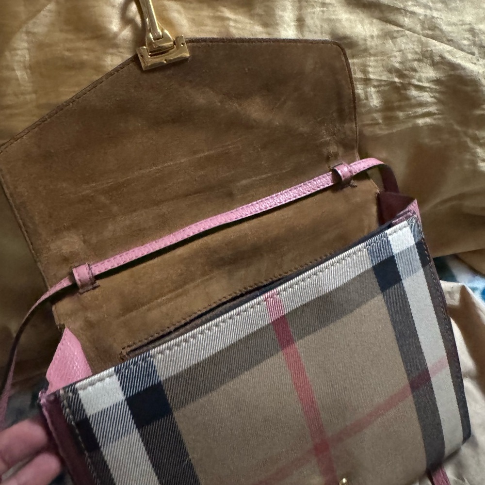 Burberry Pink and Tan Women's Bag - Picture 10 of 11